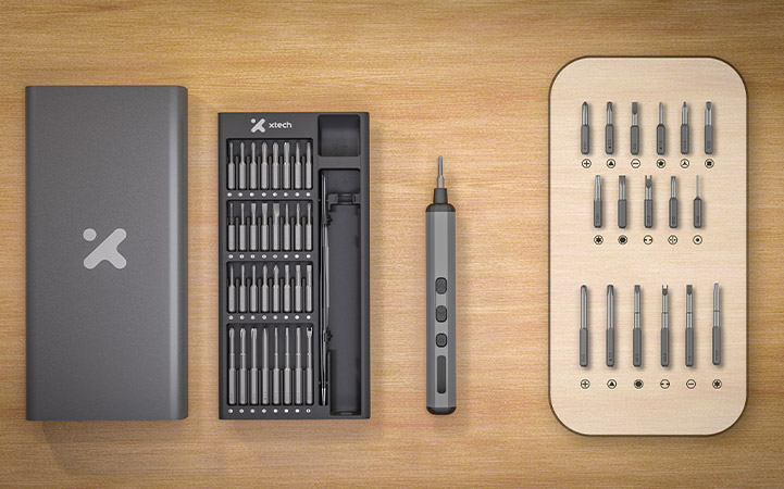 Xtech XTA-821 iluminación LED y control del destornillador eléctrico