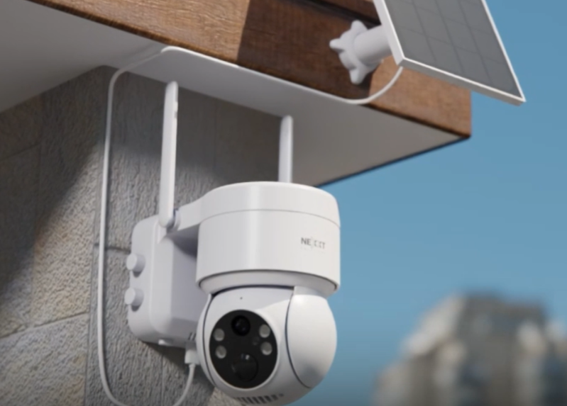 Alimentación mediante panel solar de la Nexxt Home NHC-OP20S