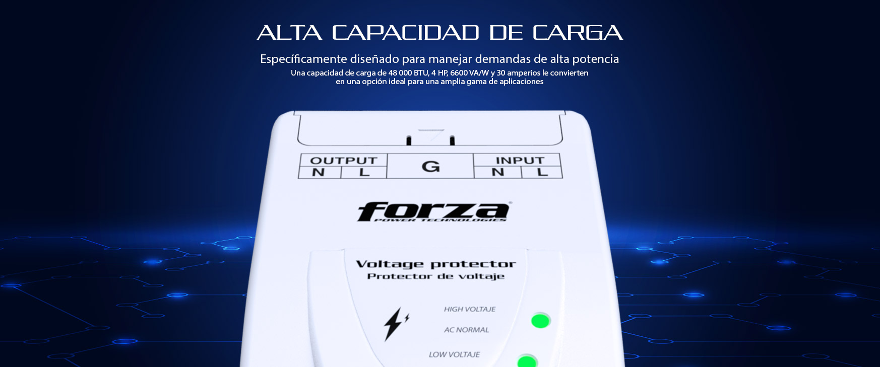 Protección y construcción del Forza FVP-6630B