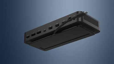 Dell Pro Dock WD25 en configuración de productividad con múltiples pantallas