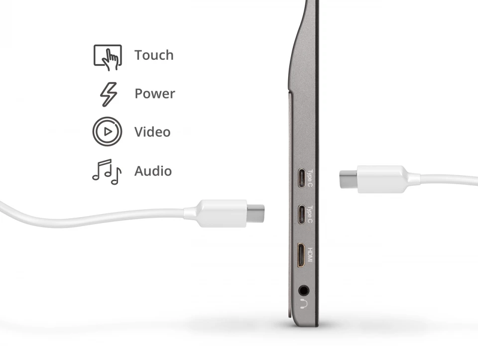 ViewSonic TD1655 doble USB-C