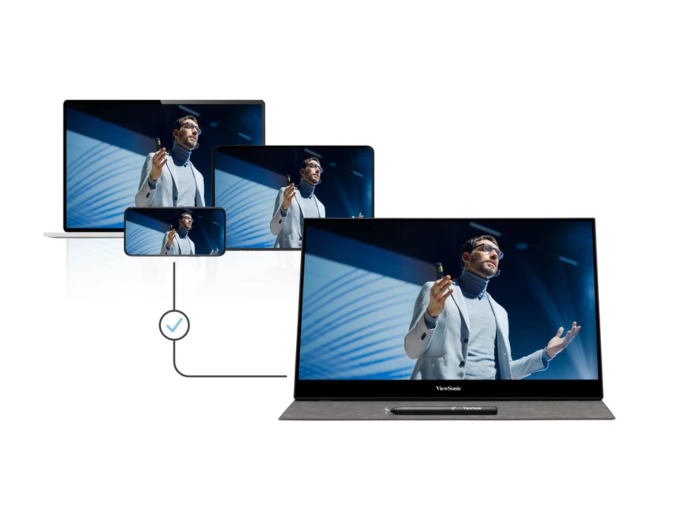 ViewSonic TD1655 compatible con distintos dispositivos