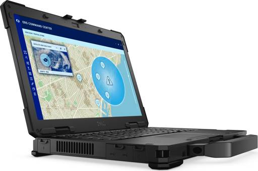 Dell Pro Rugged 14 vista angular derecha