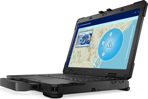 Dell Pro Rugged 14 vista angular izquierda