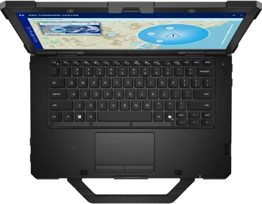 Dell Pro Rugged 14 vista superior