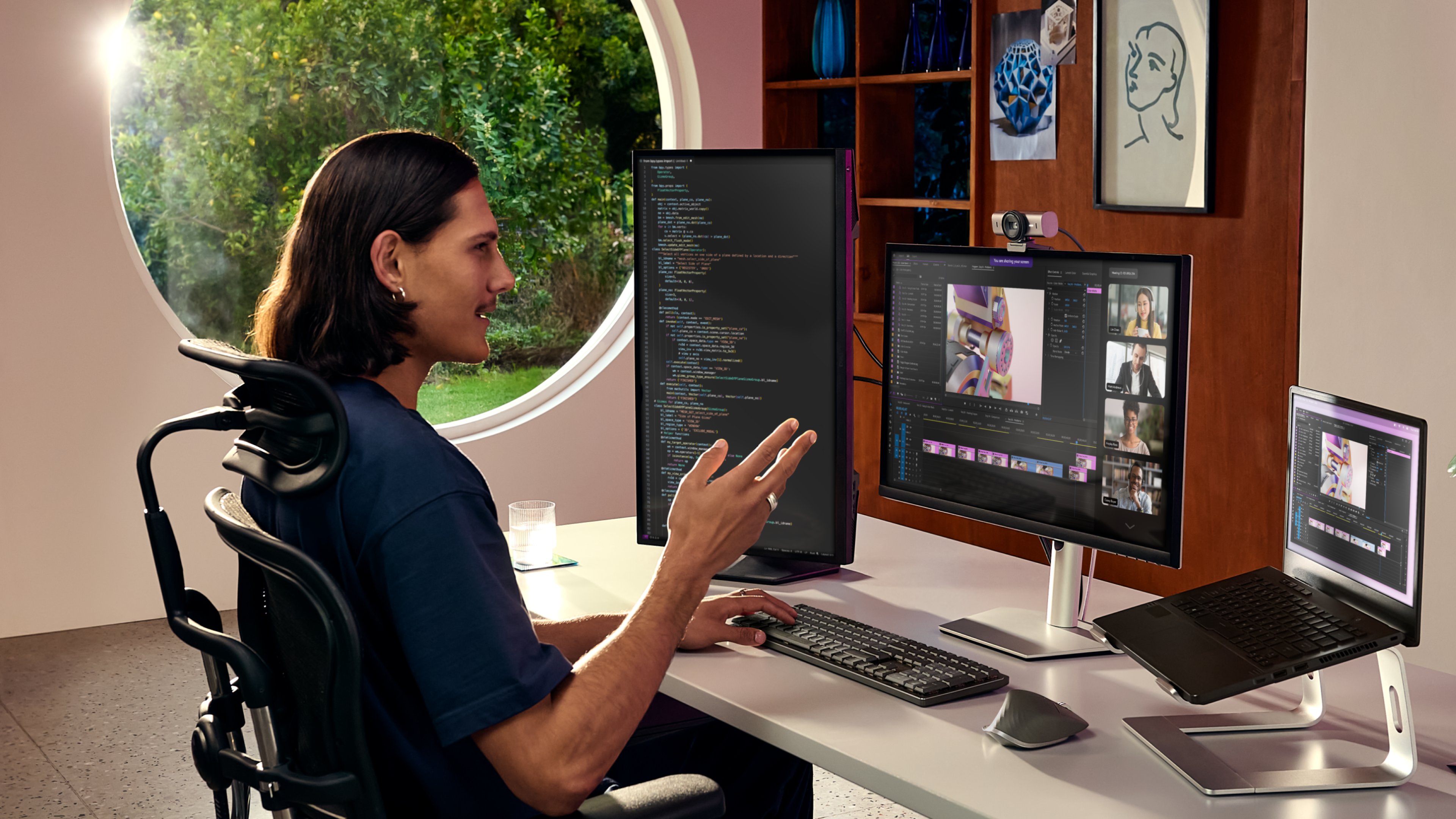 Logitech MX Brio en videollamada