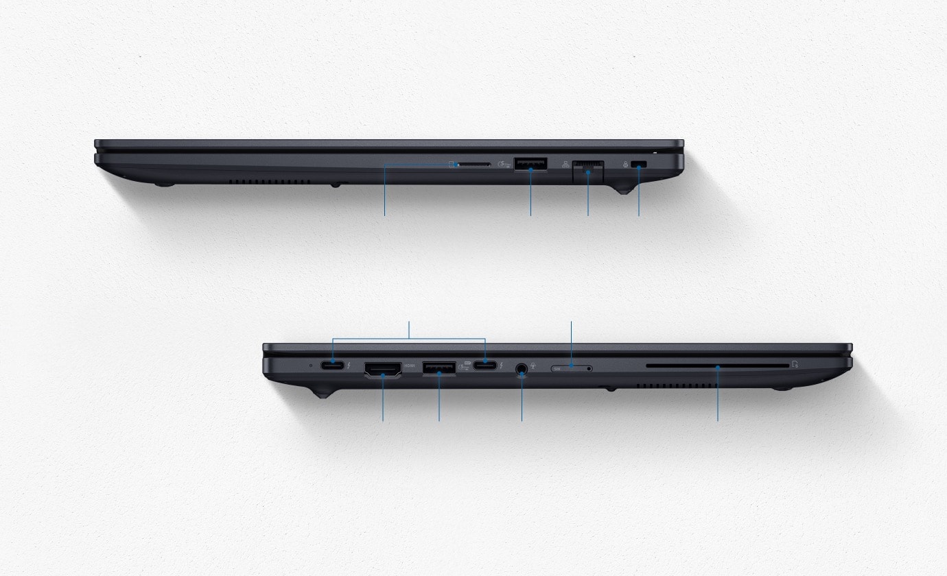 Puertos ASUS ExpertBook B3 B3405