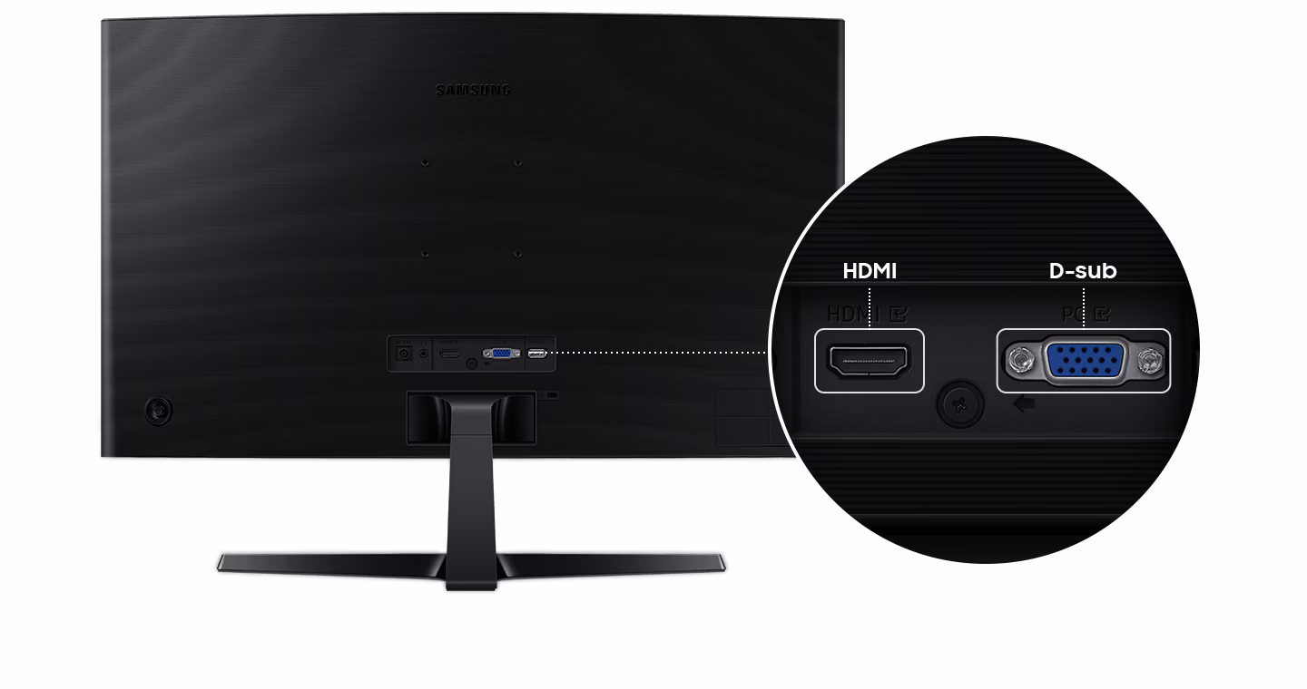 Samsung S36GD conectividad HDMI VGA y versatilidad