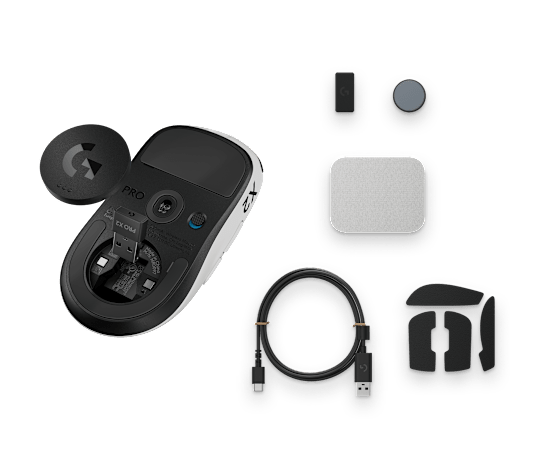 Contenido de caja Logitech G PRO X2 SUPERSTRIKE