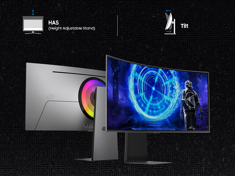 Samsung Odyssey OLED G8 G85SD diseño y ergonomía