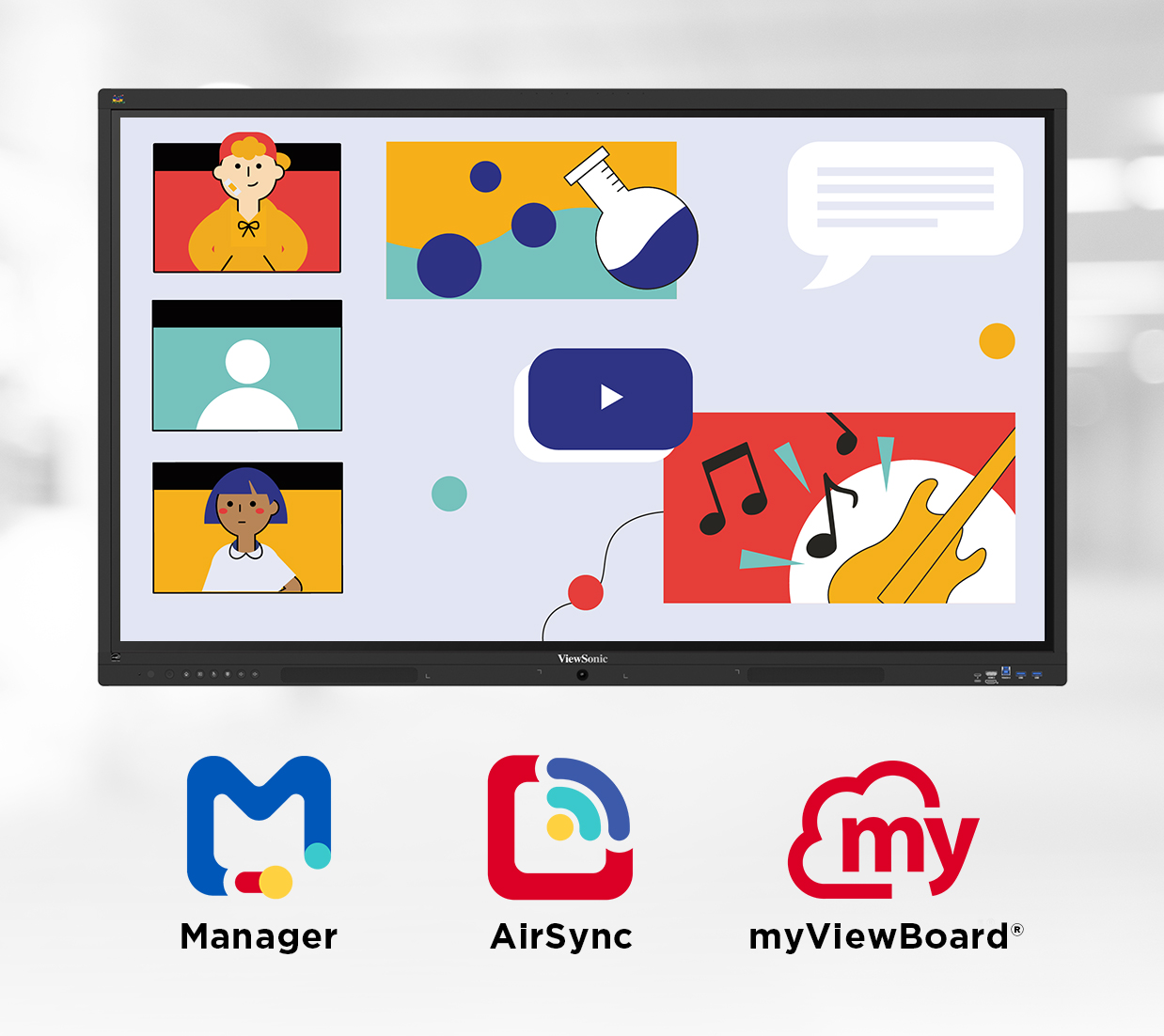 Software educativo ViewSonic para clases interactivas