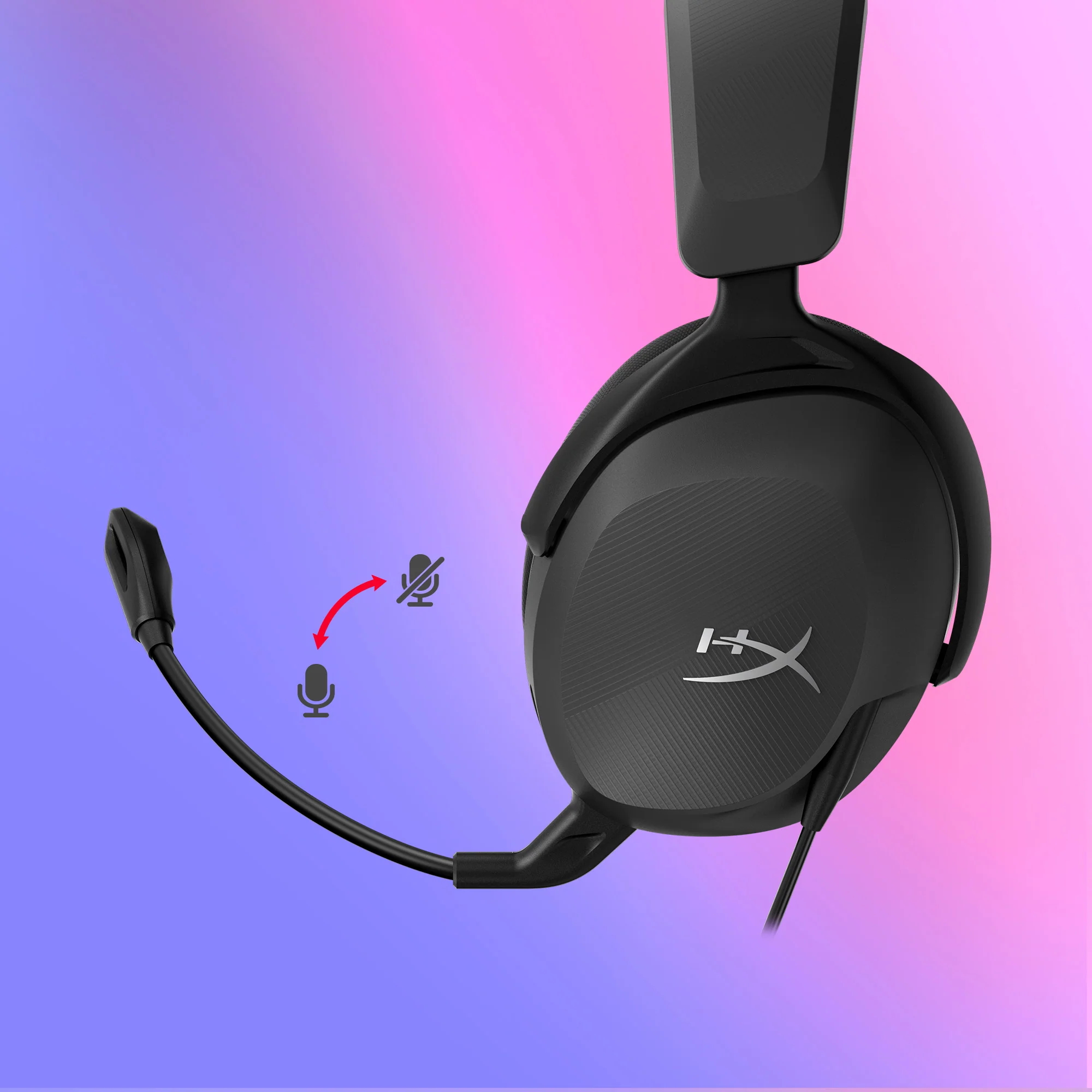 HyperX Cloud Stinger 2 Core micrófono para chat con swivel-to-mute