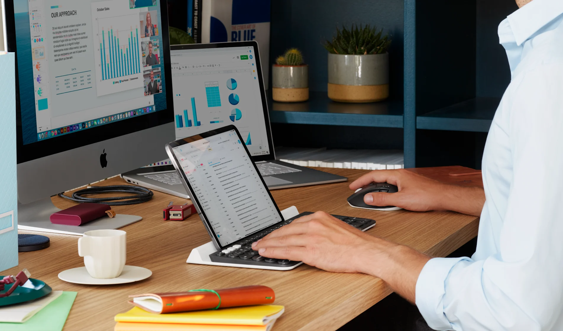 Logitech K780 Multi-Device Easy-Switch y flujo multidispositivo
