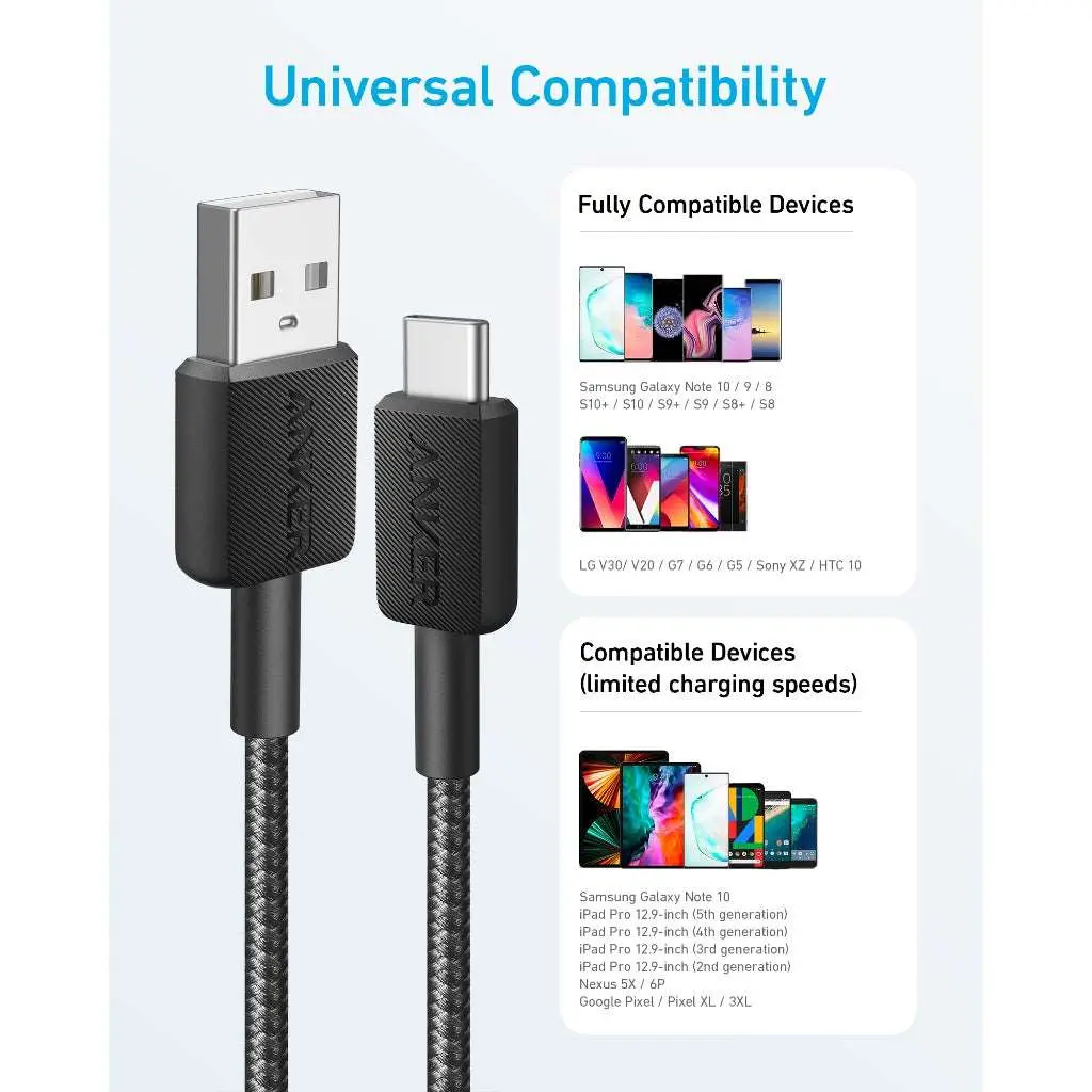 Anker 322 A81H5H11 cable USB-A a USB-C lifestyle