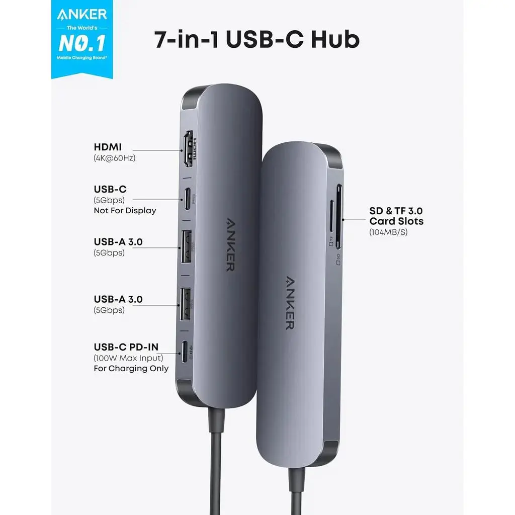Anker Nano A83D2HA1 hub USB-C 7 en 1 lifestyle