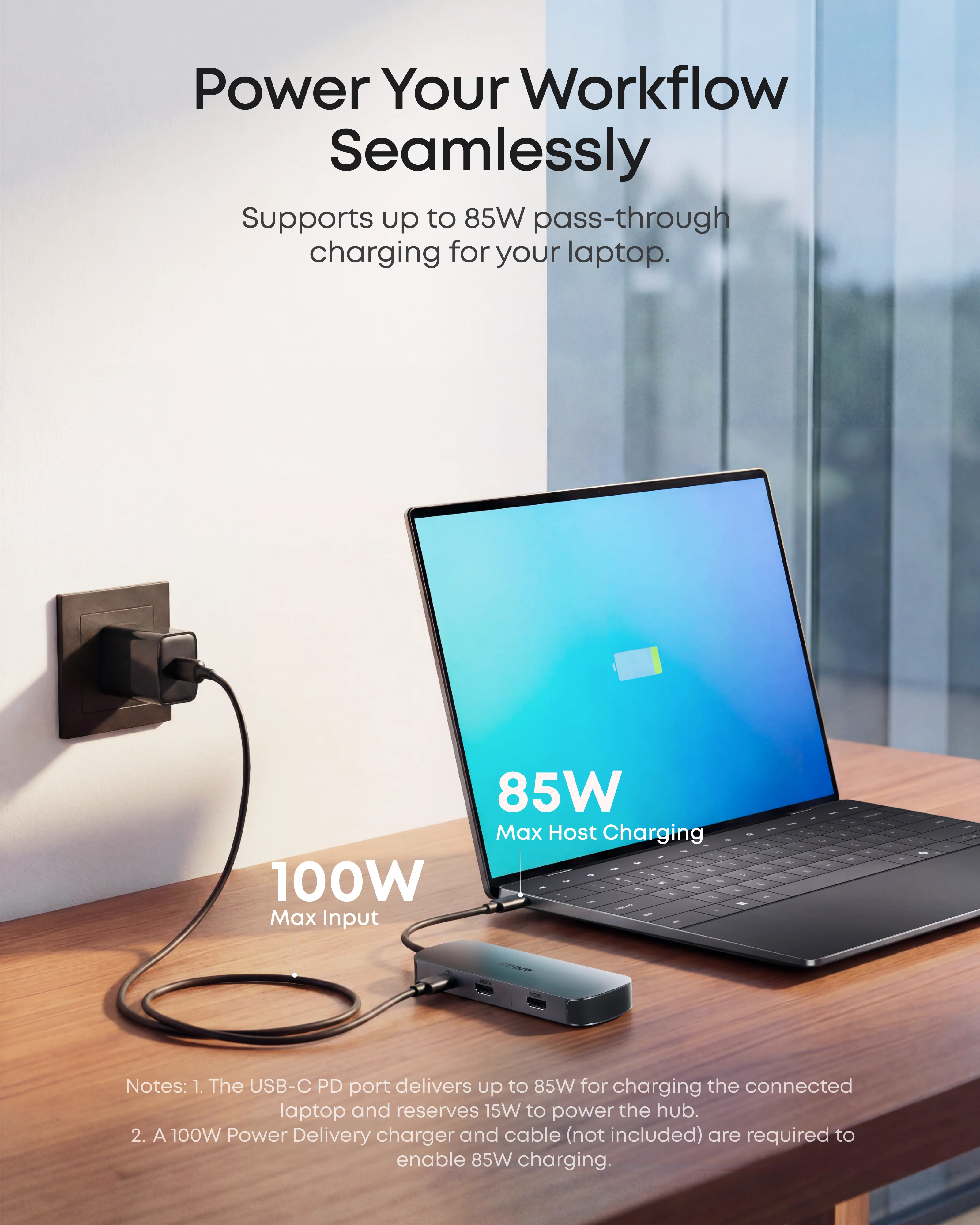 Anker Nano A210BJA1 carga Power Delivery hasta 85 W