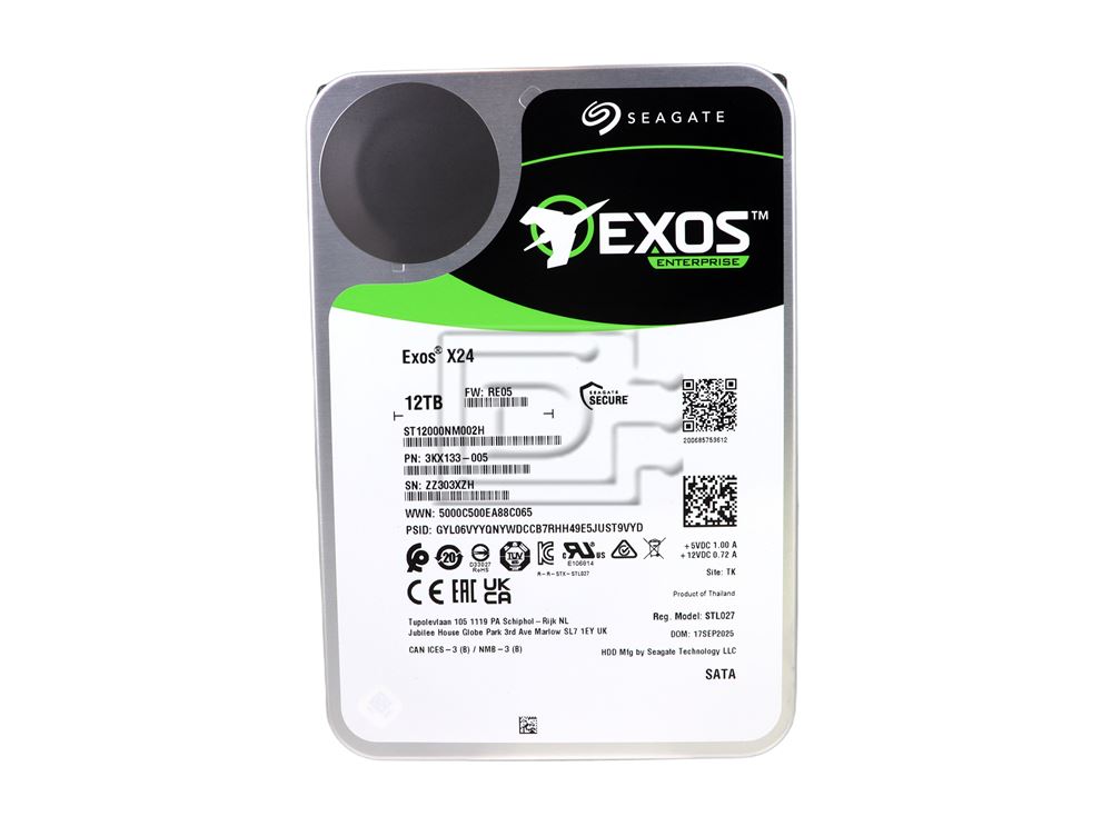 Seagate Exos X24 ST12000NM002H vista adicional