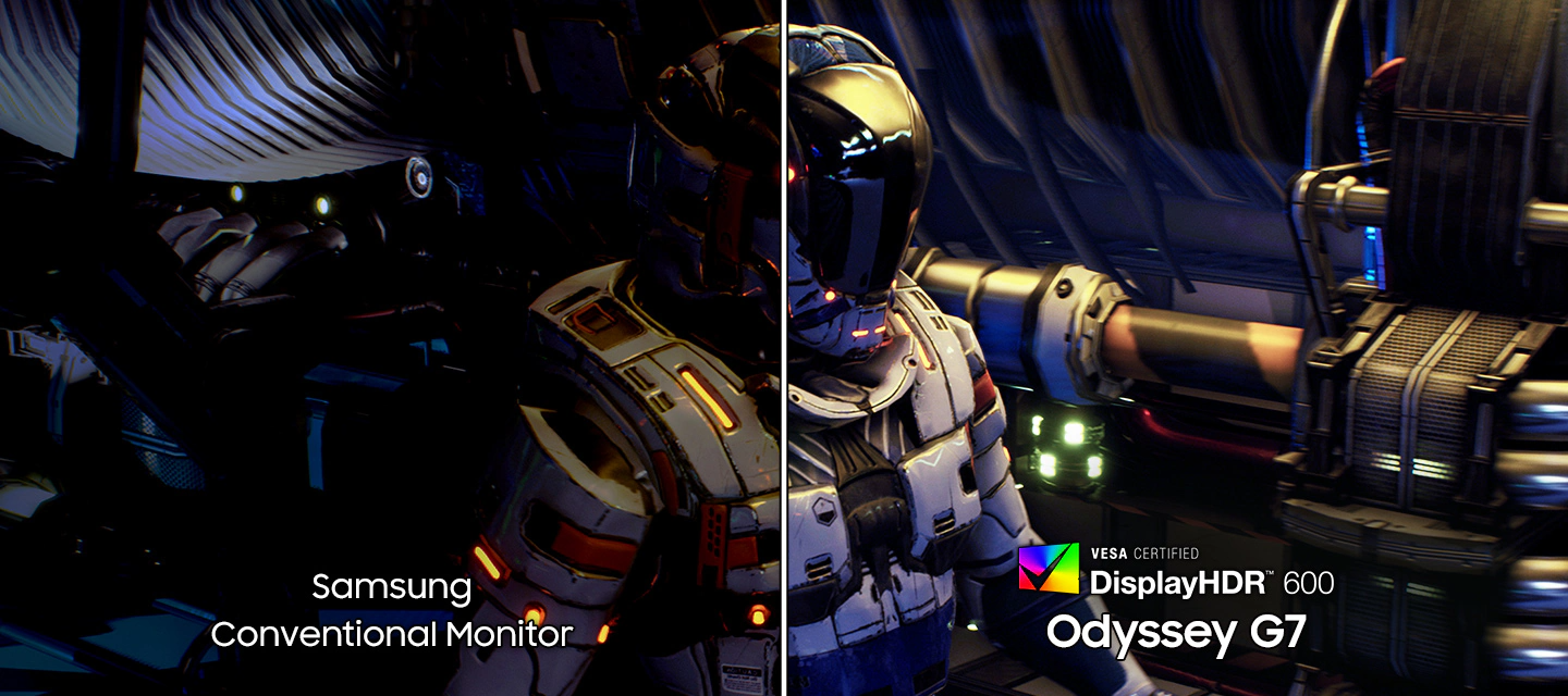 Samsung Odyssey G7 G75F DisplayHDR 600 y HDR10+ Gaming