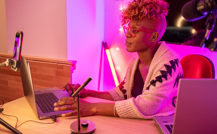 JBL Quantum Stream Talk usado por creador de contenido
