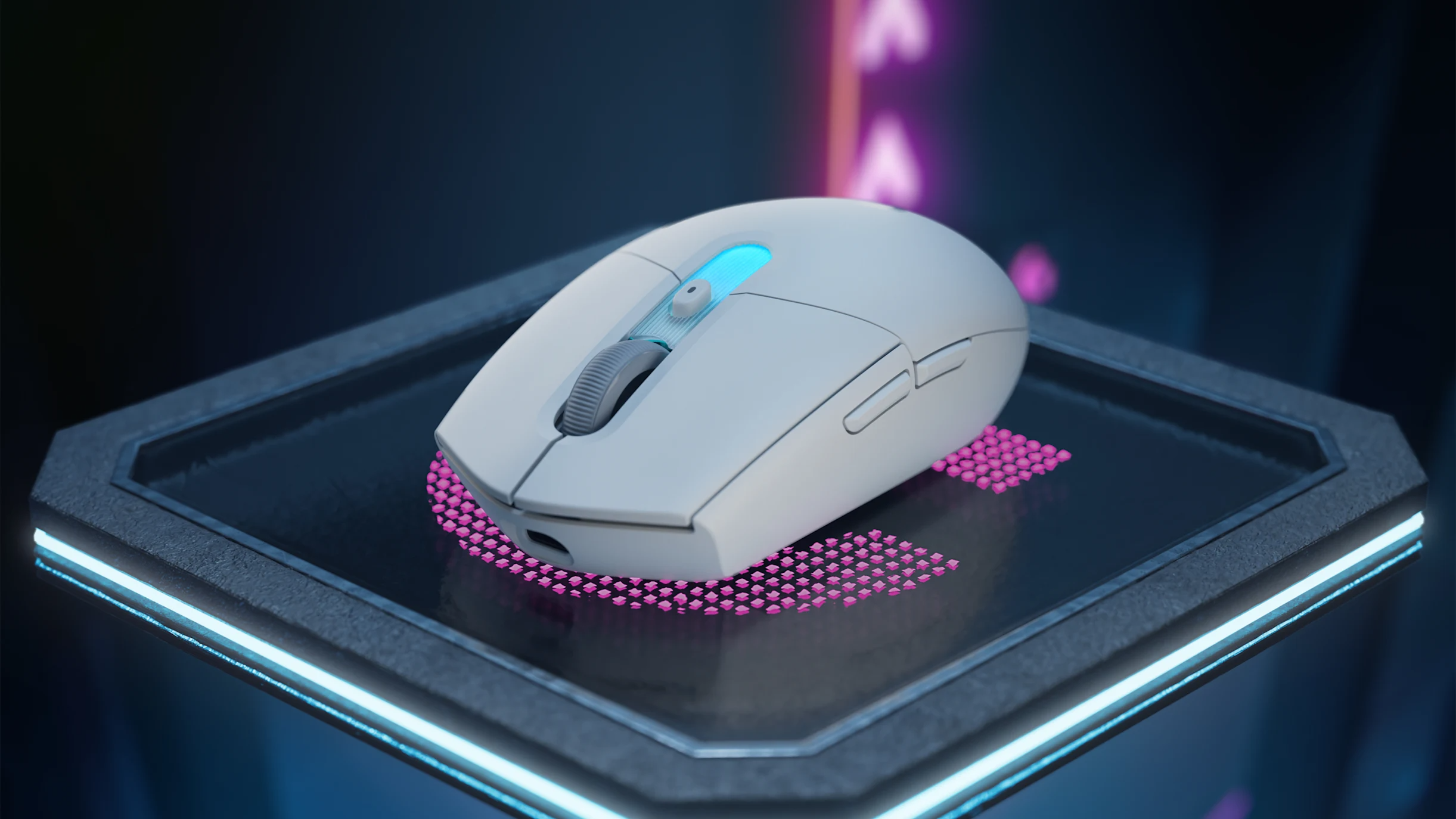 Logitech G305 X SUPERLIGHT blanco sensor HERO 44K y rendimiento gaming
