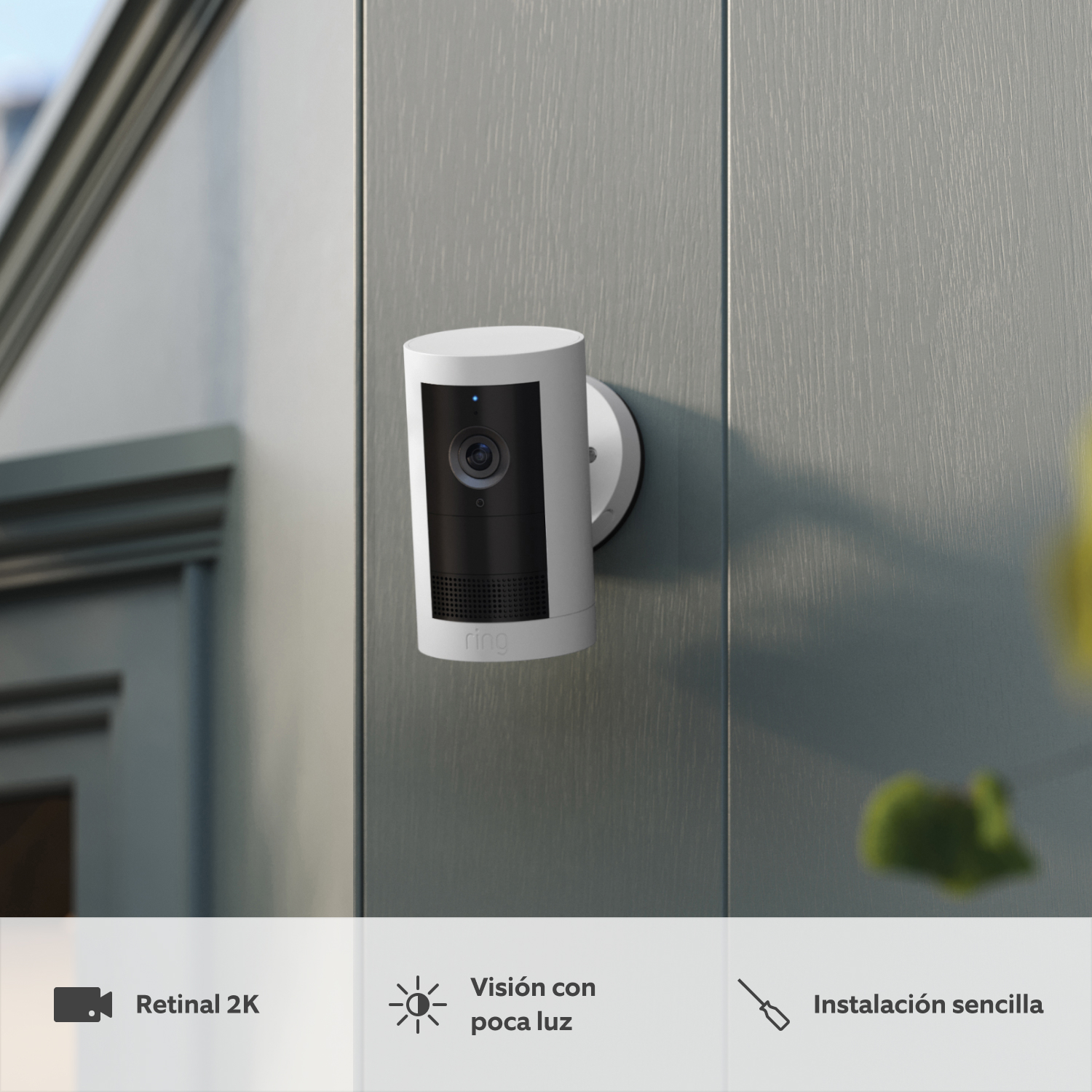 Ring Outdoor Cam Plus blanca batería Quick Release recargable