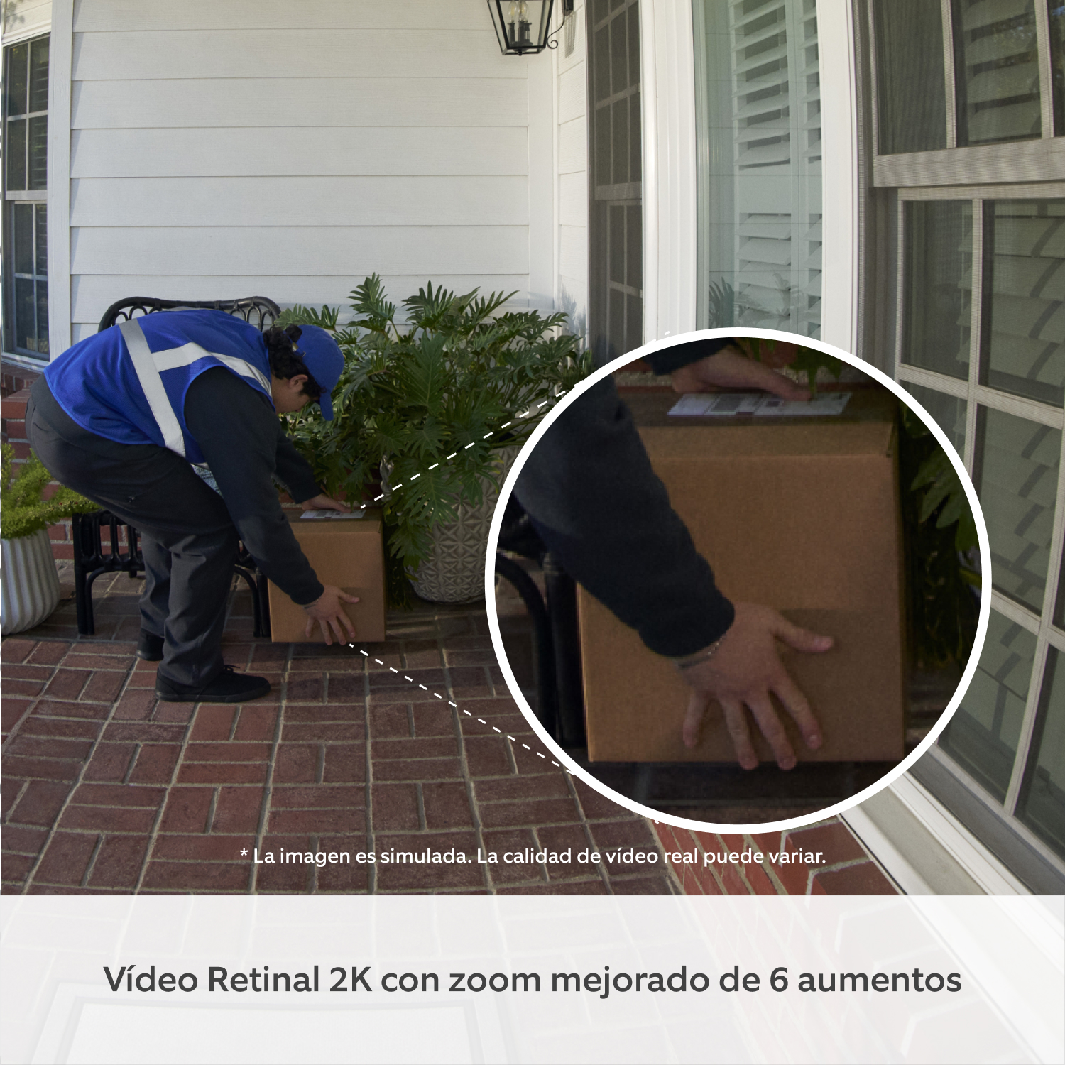 Ring Battery Doorbell 2K Plus vista Head-to-Toe 140 por 140 grados
