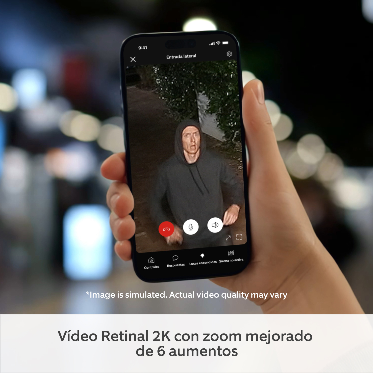 Ring Spotlight Cam 2K blanca focos activados por movimiento