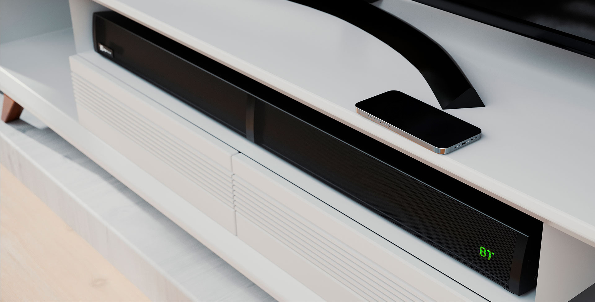 Klip Xtreme BoomBar KSB-230, imagen promocional de sonido 2.1