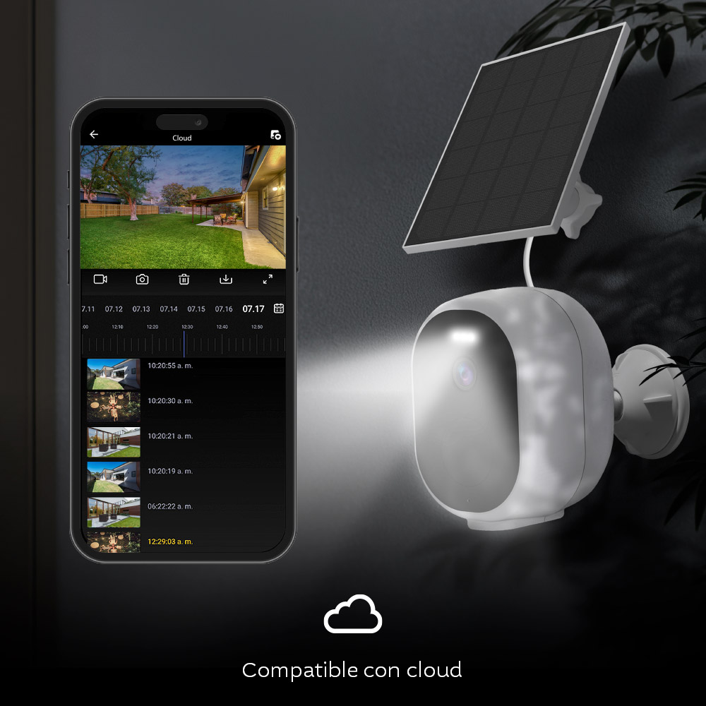 Nexxt Home NHC-OF20S audio bidireccional y funciones de seguridad