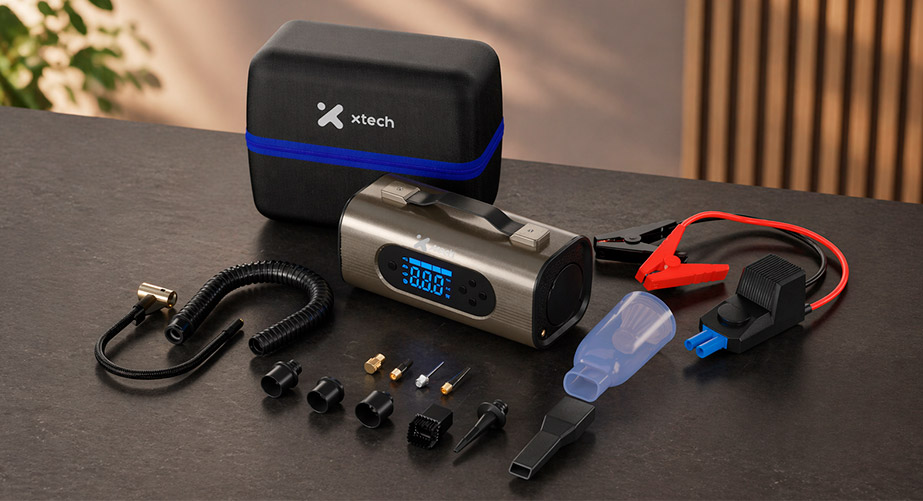 Xtech ResQRide XTA-830 equipo multifunción 8 en 1 para automóvil