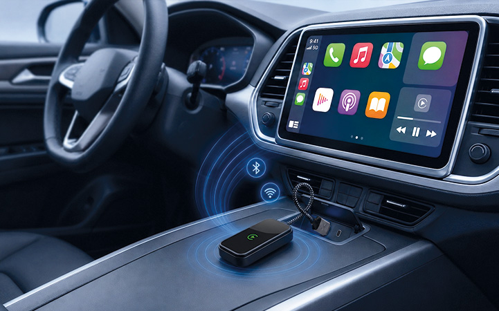 Xtech XTA-938 conexión inalámbrica para CarPlay y Android Auto