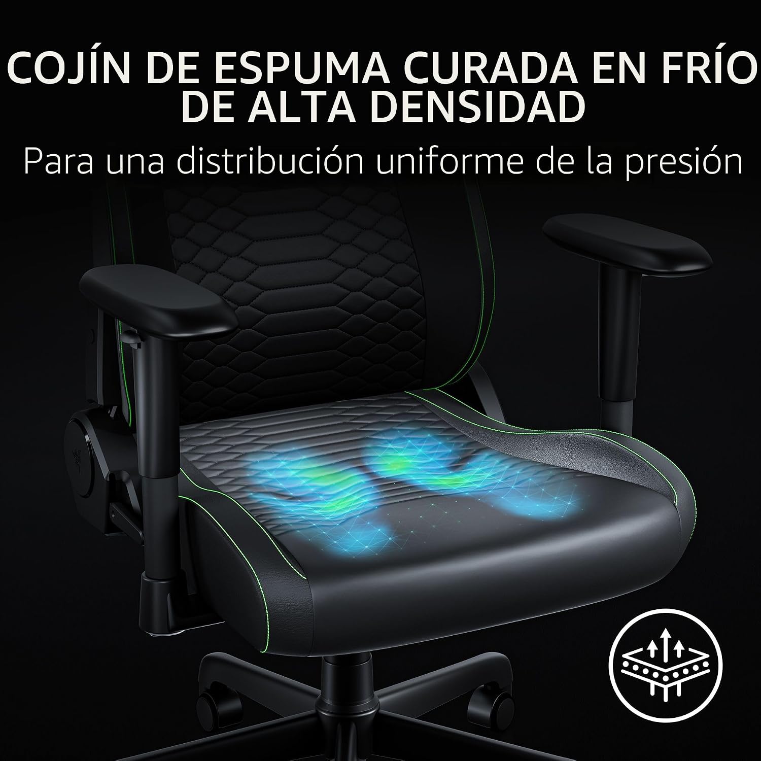 Razer Iskur V2 X NewGen, presentación del respaldo ergonómico