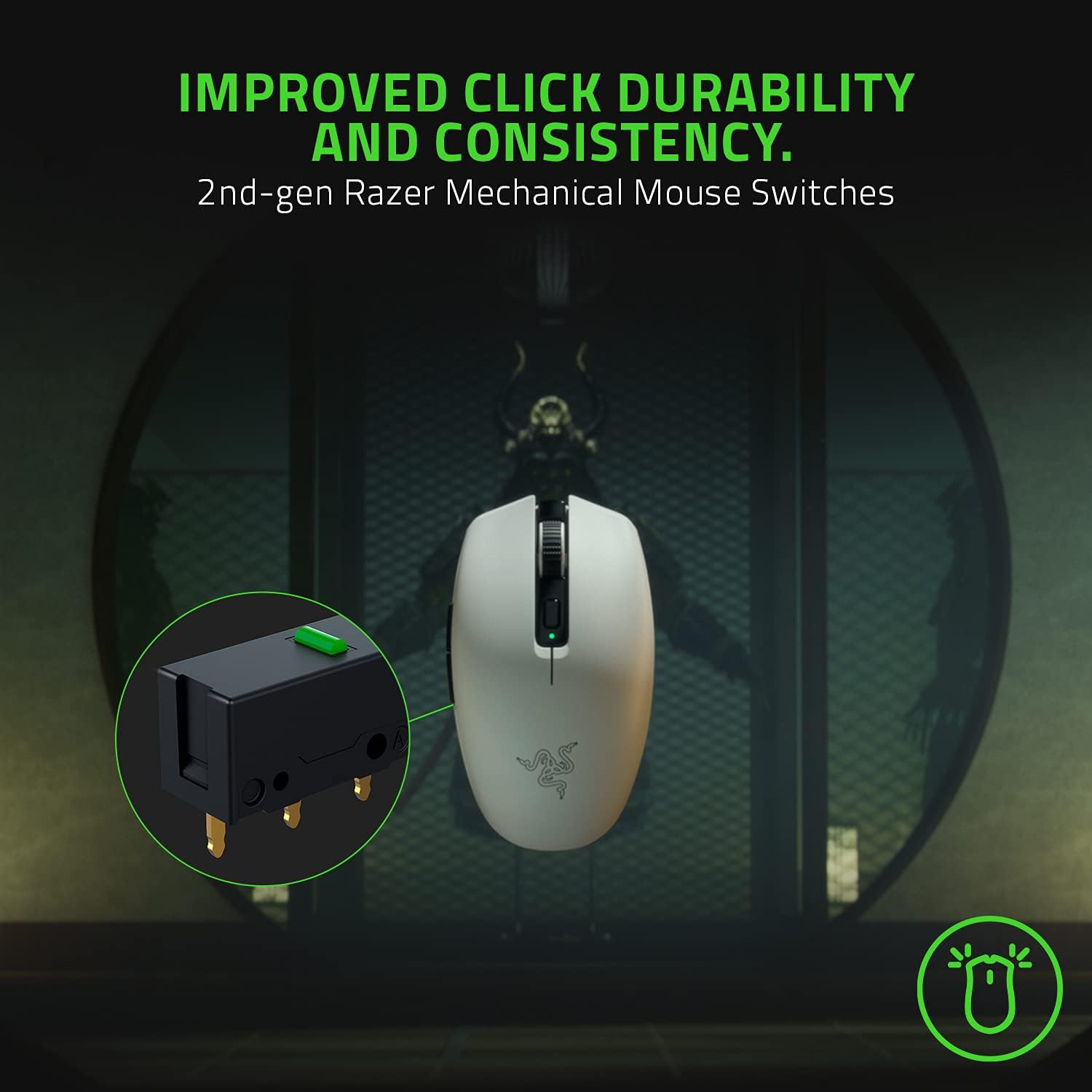 Razer Orochi V2 White Edition: imagen promocional de precisión y rendimiento