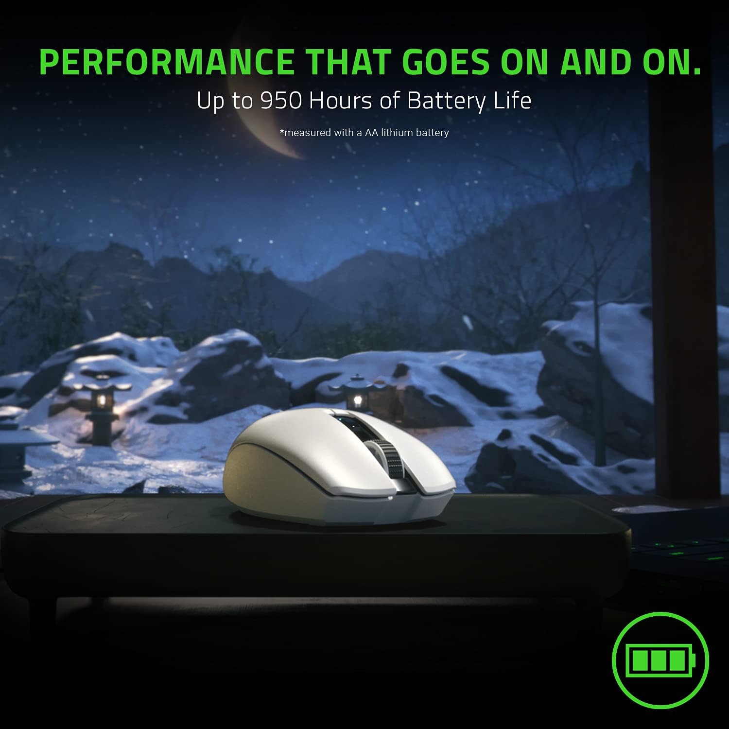 Razer Orochi V2 White Edition: imagen promocional de diseño y portabilidad