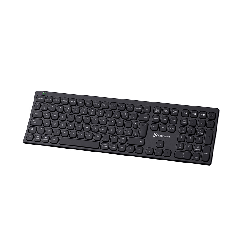 Klip Xtreme CurveLink KBK-900, vista general del teclado ergonómico negro