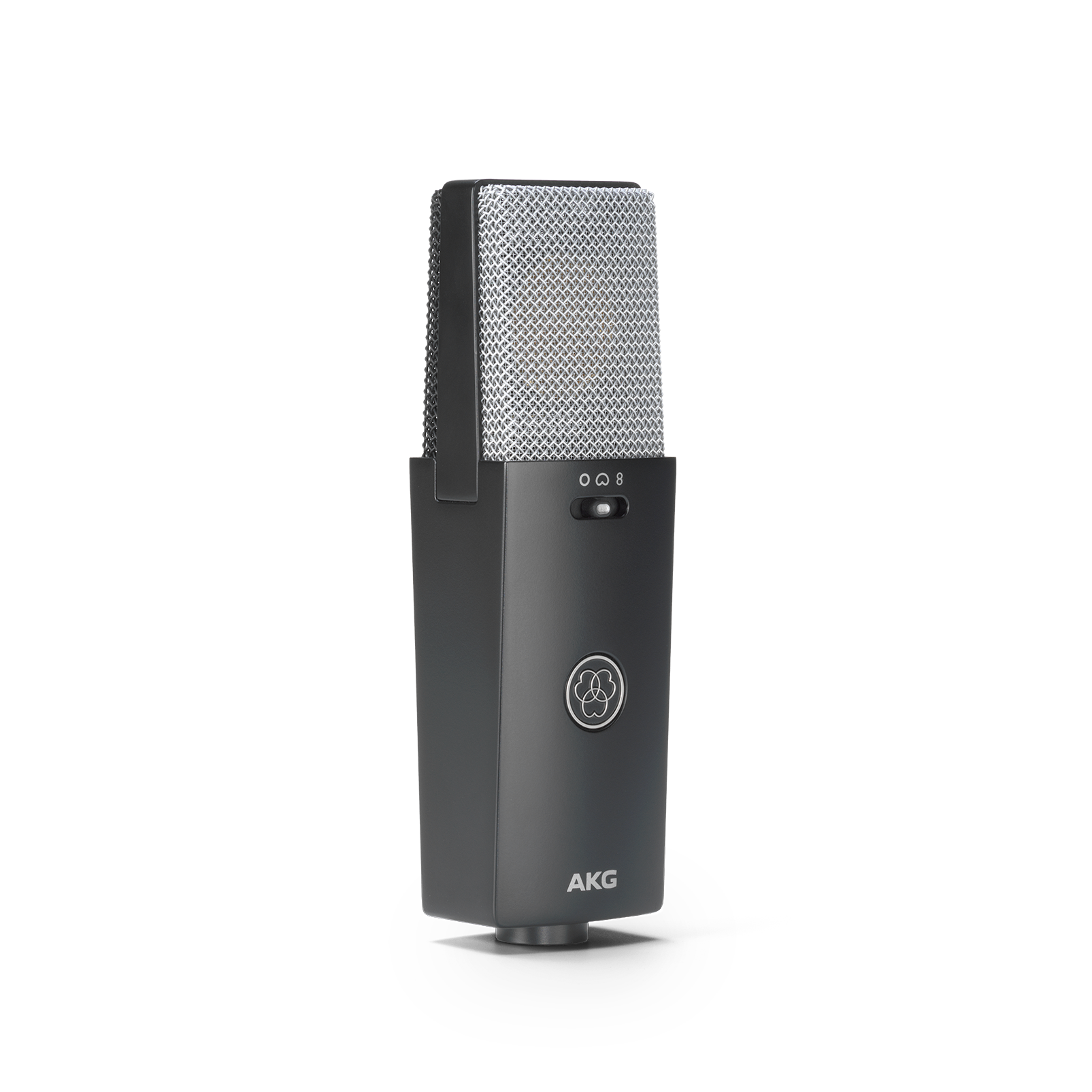 AKG C114, vista angular oficial del micrófono de estudio