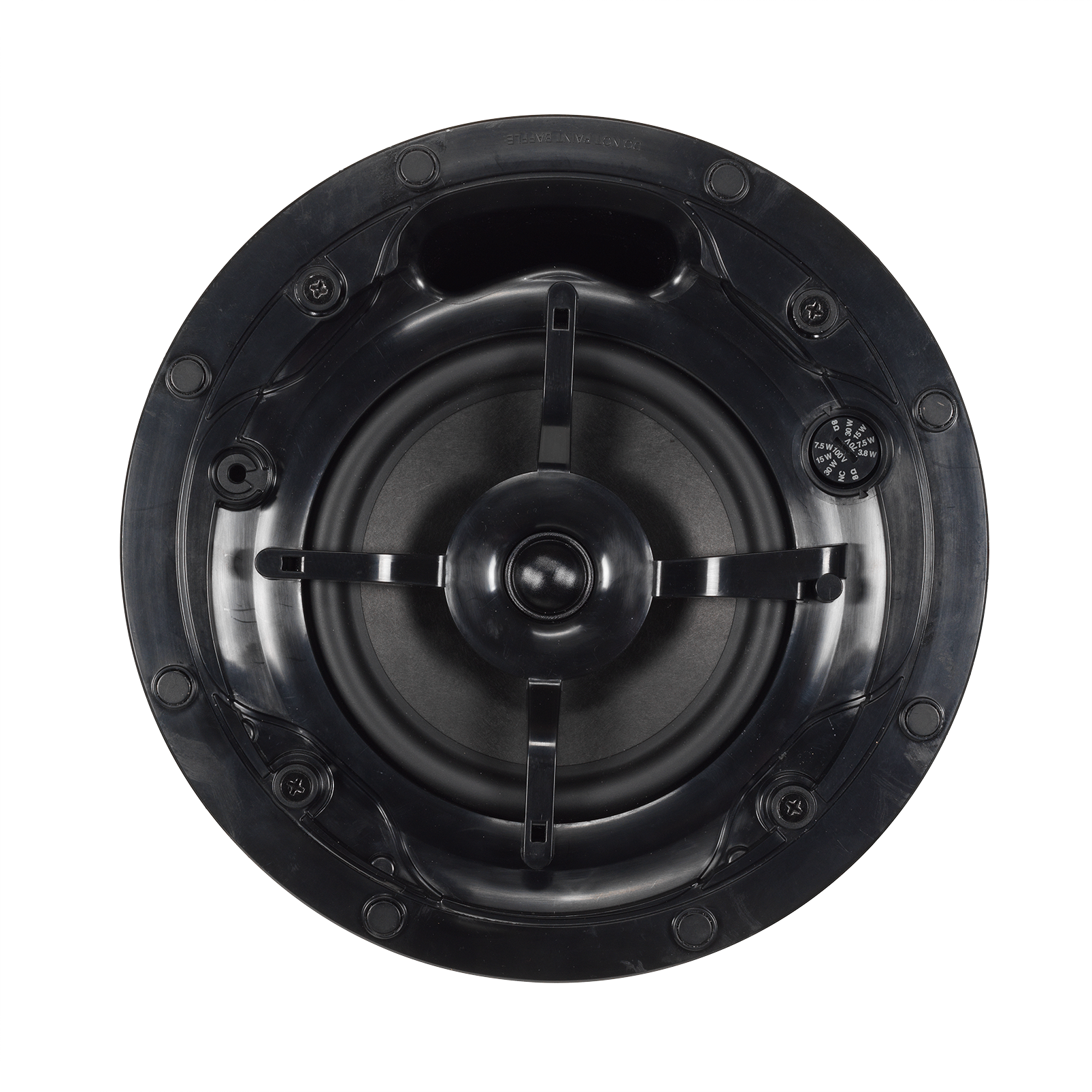 JBL Control 416C/T vista del selector y estructura del parlante