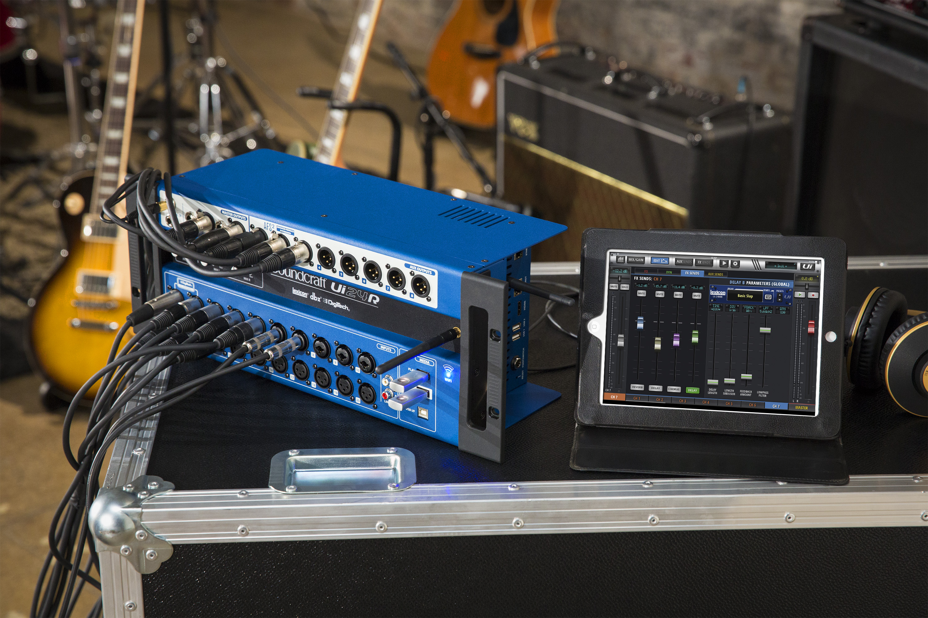Soundcraft Ui24R en entorno de uso, fotografía lifestyle del fabricante