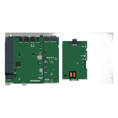 NOTIFIER CPU-N16LD, fotografía técnica del chasis y su electrónica
