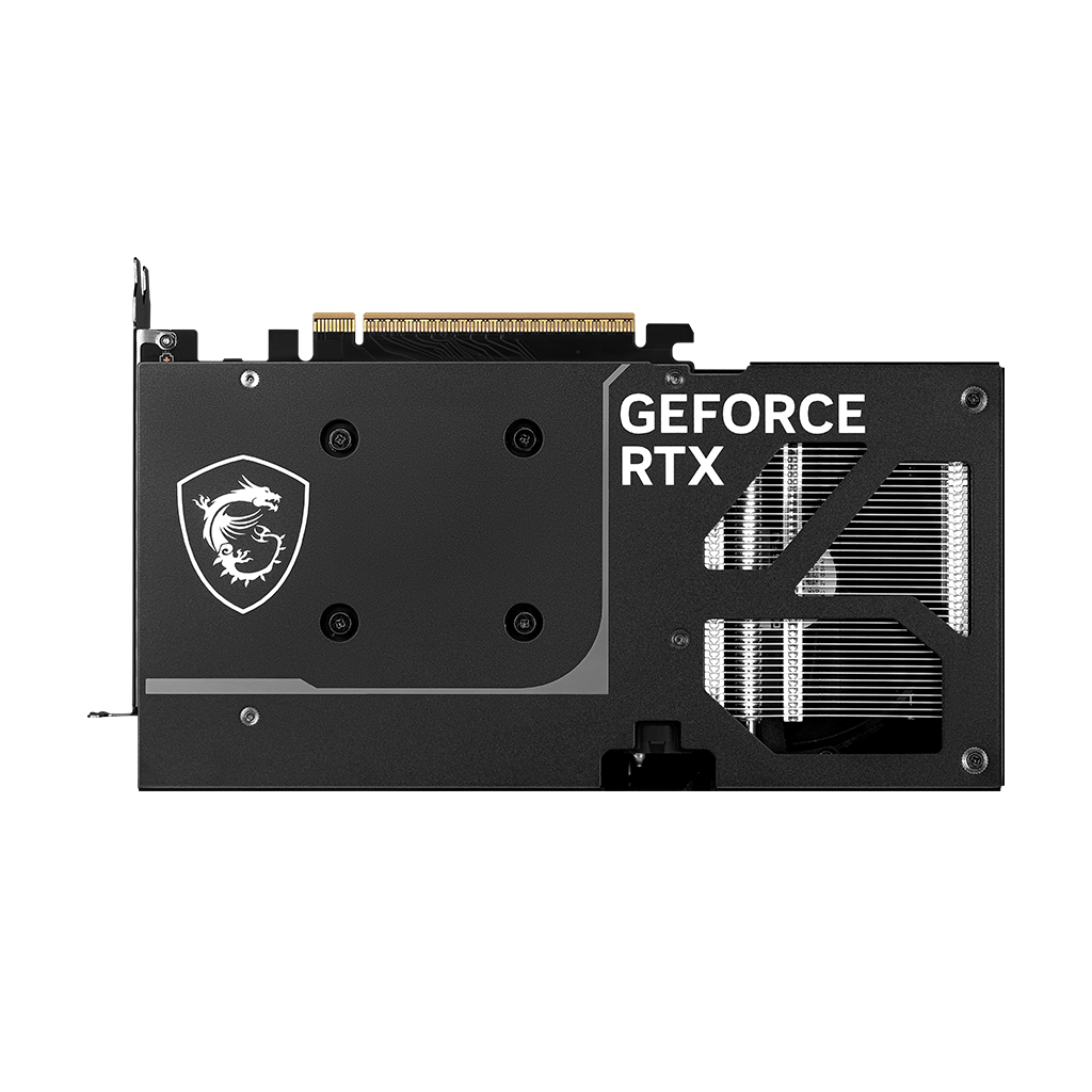 MSI RTX 5060 Ti VENTUS 2X OC BLACK PLUS, otra vista de construcción