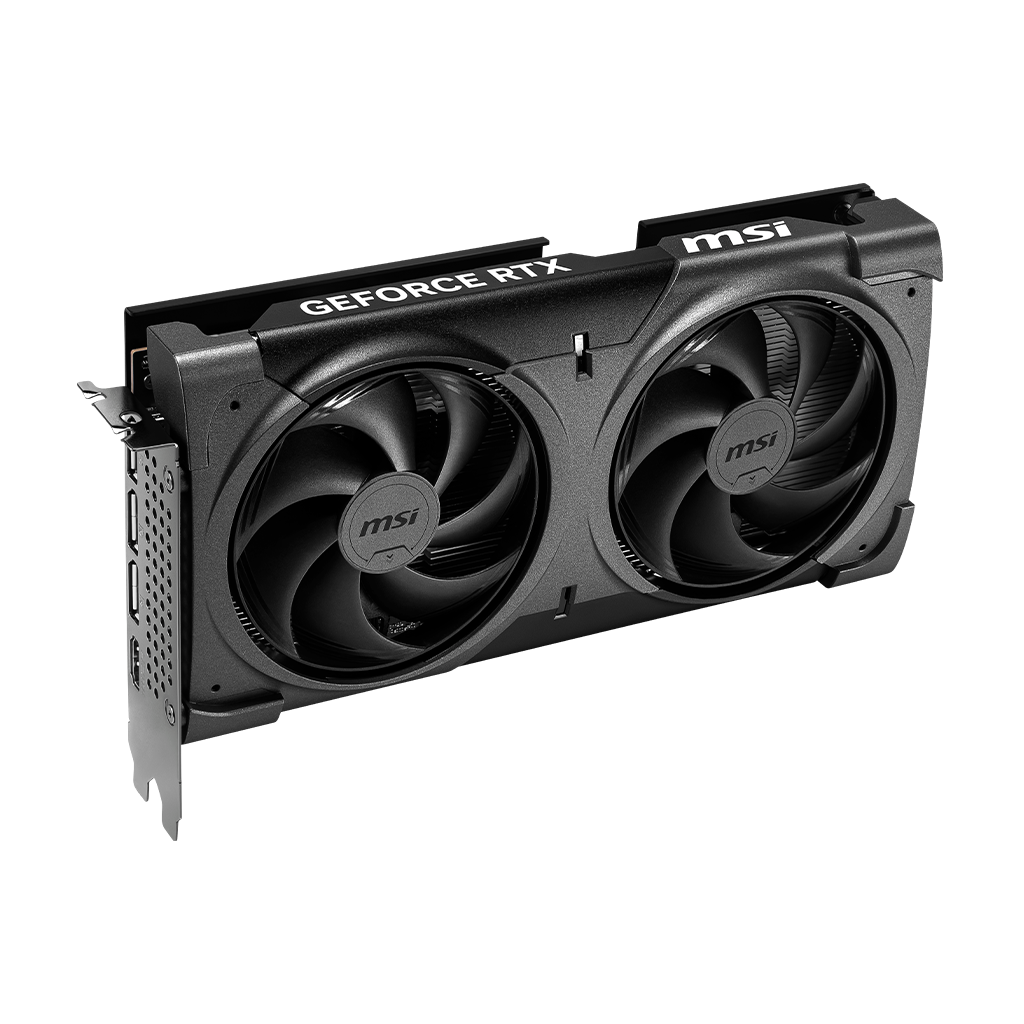 Detalle de ventiladores de la MSI VENTUS 2X OC BLACK PLUS