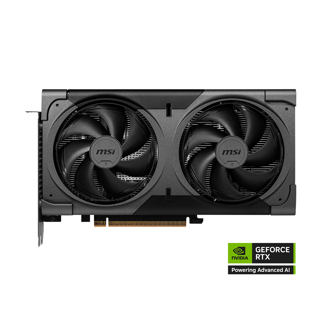 MSI GeForce RTX 5060 Ti BLACK PLUS, vista angular del producto