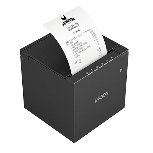 Impresora Epson TM-m30III emitiendo recibo
