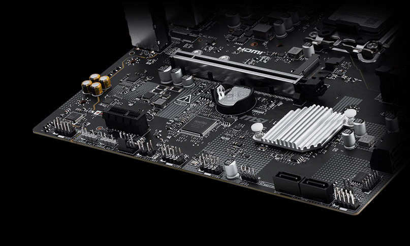 MSI PRO H810M-E zonas de almacenamiento M.2 y SATA