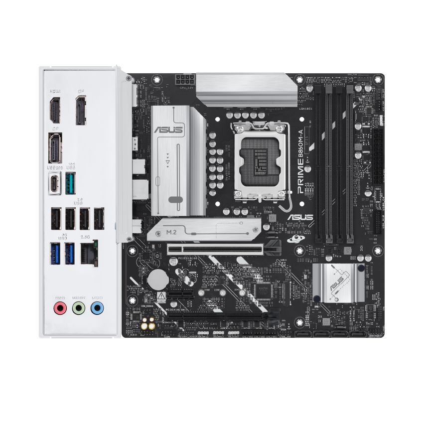 ASUS PRIME B860M-A, panel y conexiones posteriores