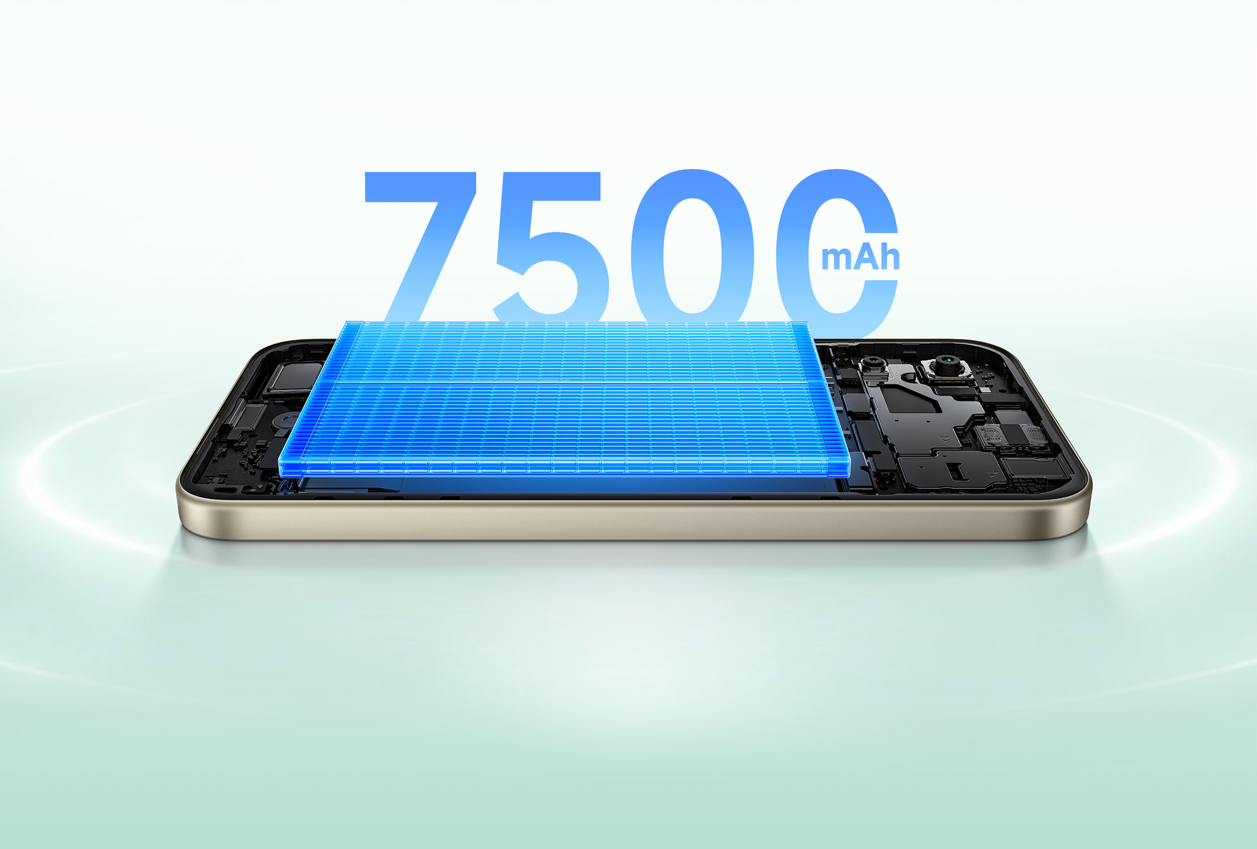 Material oficial Xiaomi ilustrativo sobre la batería de 7500mAh