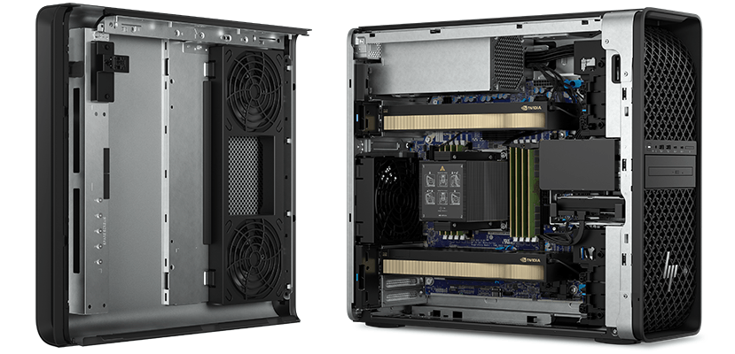 HP Z4 G6i, diseño interior y estructura de la workstation