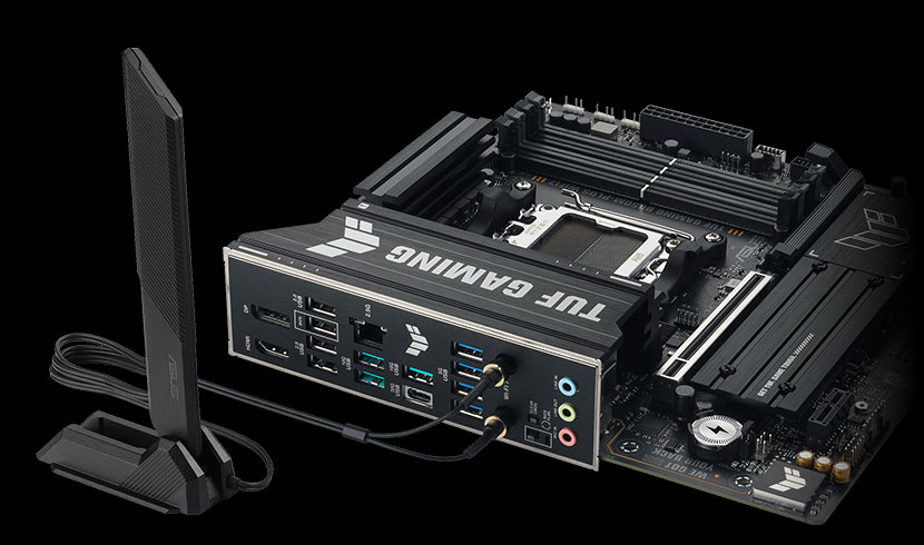 Conectividad inalámbrica Wi-Fi 7 de la ASUS TUF GAMING B850M-PLUS WIFI7