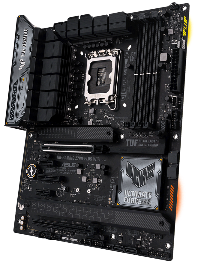 ASUS TUF GAMING Z790-PLUS WIFI diseño ATX y disipadores