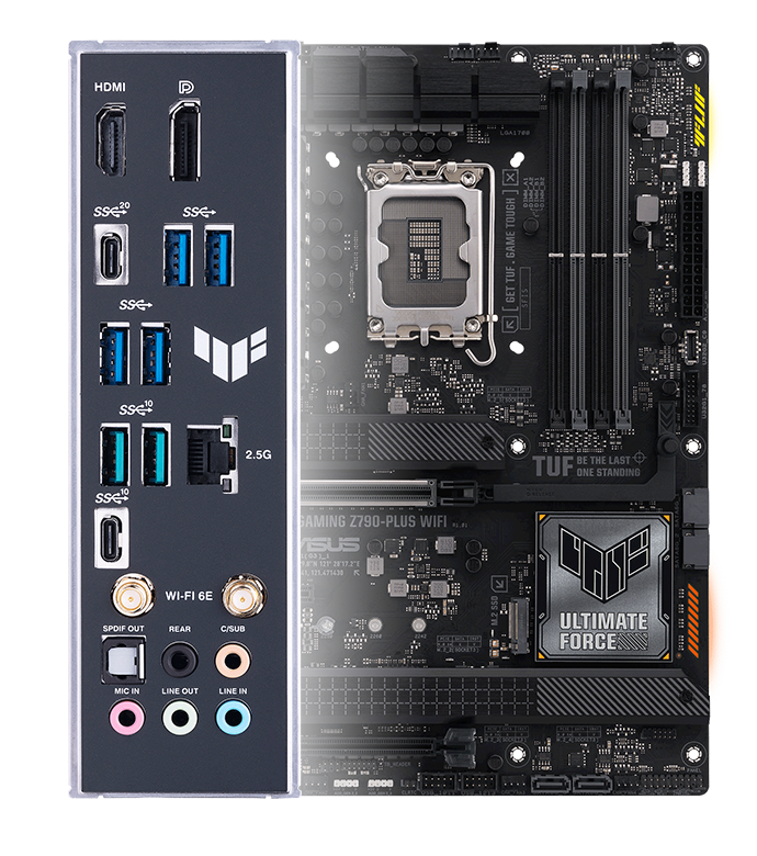 ASUS TUF GAMING Z790-PLUS WIFI diagrama oficial de conectividad